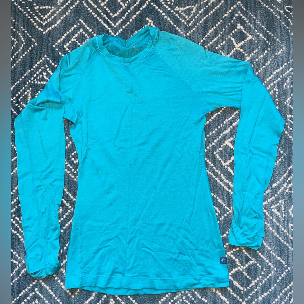 Ridge Merino. Long Sleeve. Blue.  XS. Aspect.